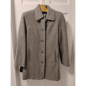 Cabin Creek Grey Wool Pea Coat